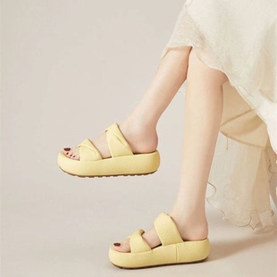 拖鞋 KEKAFU 潮流露趾沙滩鞋 时尚 女1520A0281 珂卡芙25夏季