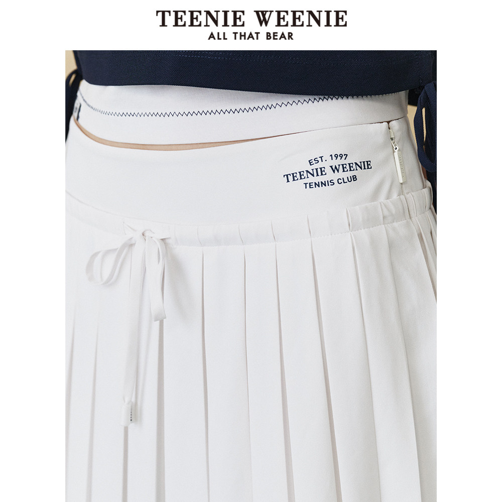 TeenieWeenie小熊女装半身裙夏季学院百褶裙