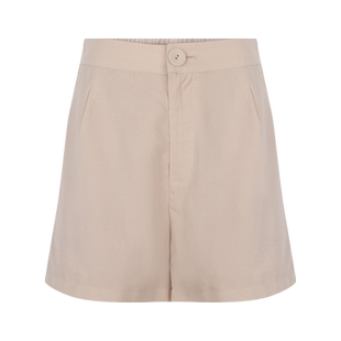 MM麦檬天丝亚麻浅米白休闲西装短裤女外穿5994251011