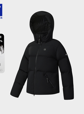 FILA 斐乐女士羽绒服2025冬季新款健身运动连帽外套A11W541905F