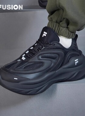 FILA FUSION斐乐潮牌男鞋BUZZARD未来潮鞋2024老爹鞋T12M441119B