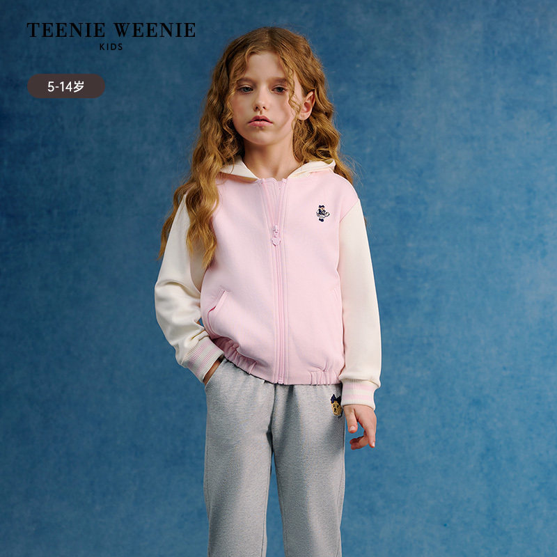 TeenieWeenie Kids小熊童装春女童简约时尚两件套外套TKJJ251251K