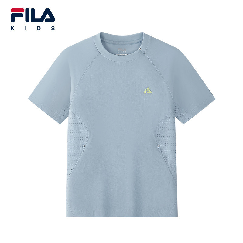 FILA 斐乐儿童童装短袖T恤2026秋季新款男童中大童K12B633115