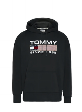 TOMMY HILFIGER汤米男士卫衣 字母印花长袖连帽 DM15009