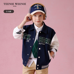 TeenieWeenie Kids小熊童装25年秋季男童棒球服外套TKJM253811K