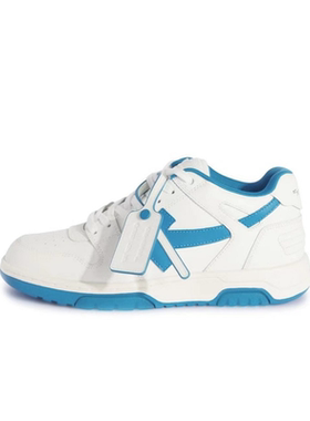 OFF WHITE  皮革系带时尚圆头低帮板鞋 OMIA189F23LEA0020145