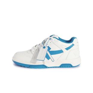 OFF WHITE 皮革系带时尚圆头低帮板鞋 OMIA189F23LEA0020145