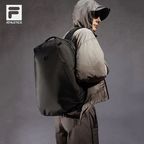 FILA 斐乐官方男士背包健身运动双肩包大容量电脑包A13M611101F
