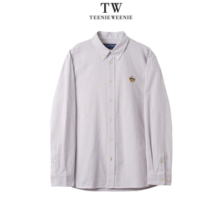 Teenie Weenie2025冬牛津布条纹衬衫TNYS2549E2K