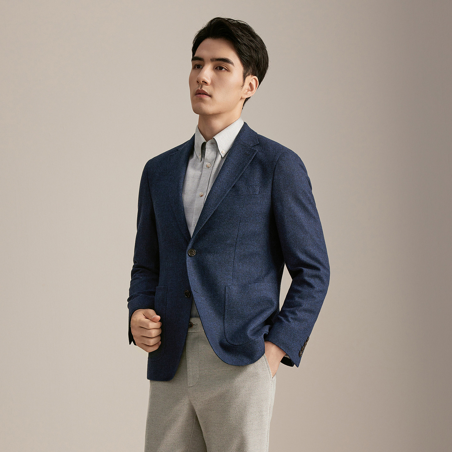 雅戈尔男士西服秋季简约时尚西装外套YXXX217335HLA