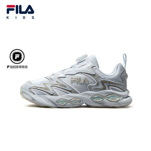 魔法石|FILA 斐乐儿童童鞋2026秋新款女休闲跑步鞋钮扣K15G631113
