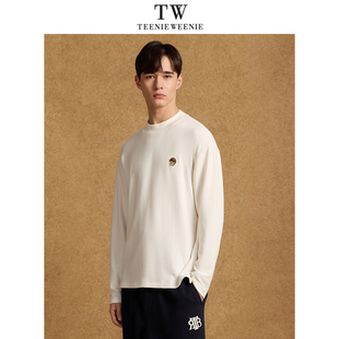 TeenieWeenie2024秋半高领纯色T恤TNLW244TE1K
