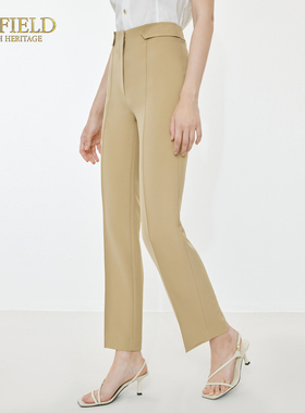 SCOFIELD直筒裤简约舒适通勤高腰西装裤SFTCD37530