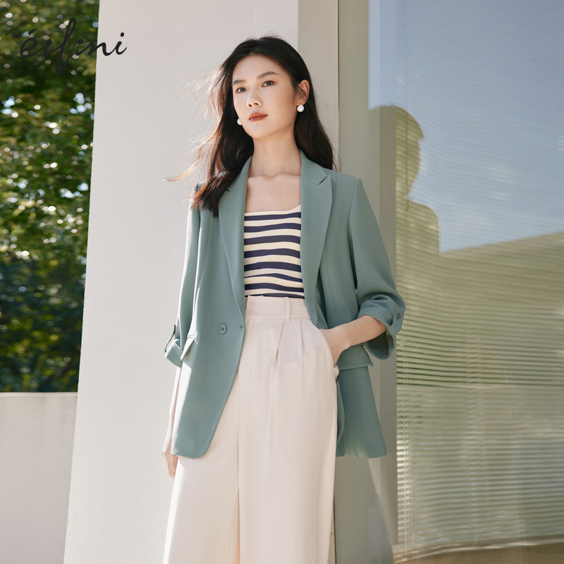 伊芙丽醋酸西服外套1E3912221