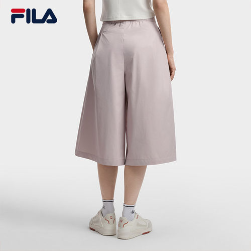 FILA 斐乐女士裙裤2026夏季新休闲简约宽松及膝半身裙F11W623301F