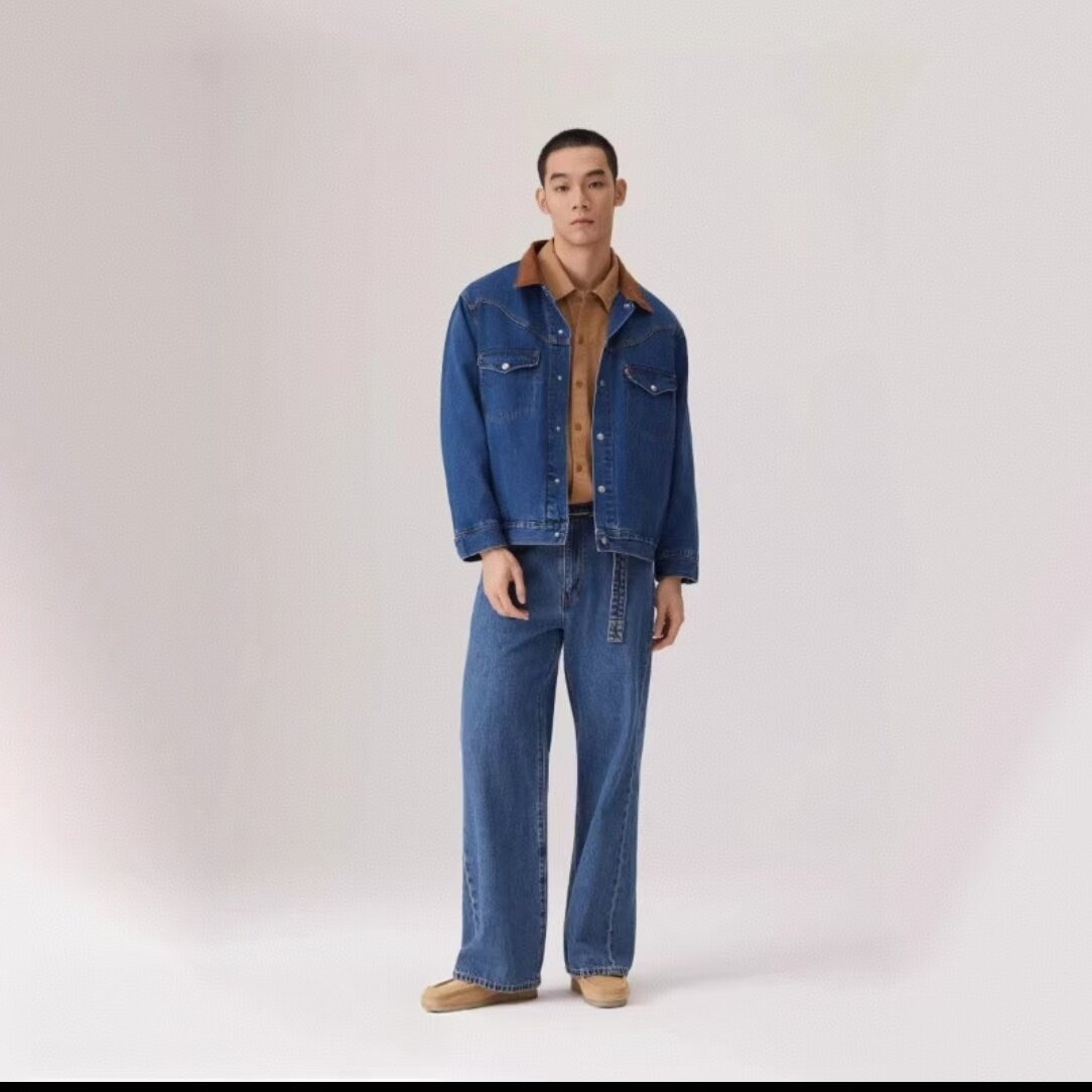Levi's李维斯限定胶囊系列25年秋冬男士Baggy牛仔裤002WK-0003