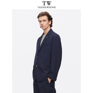 TeenieWeenie小熊男装2024春简约西装外套TNJK2412B1S