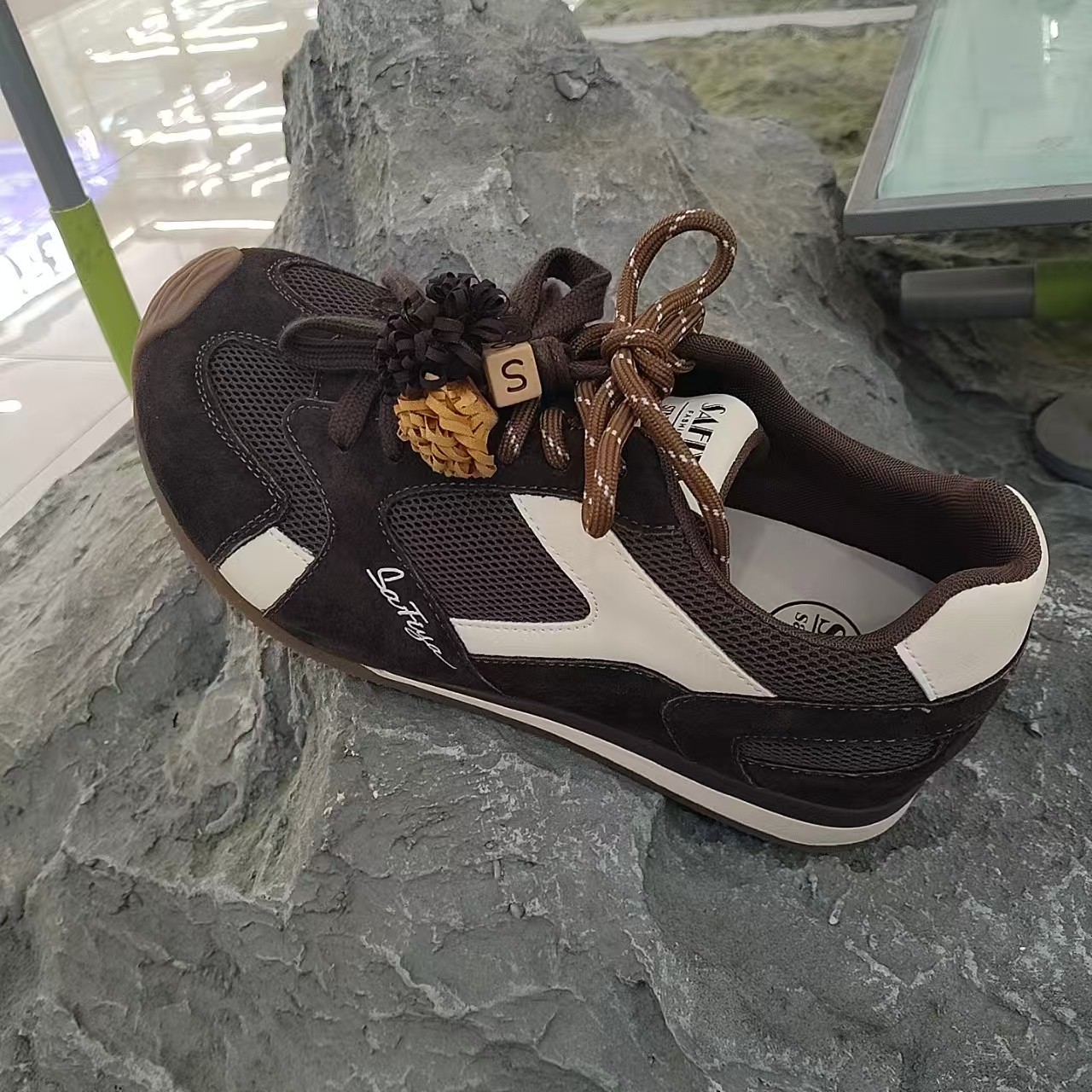 索菲娅网面透气拼色双鞋带德训鞋女内增高休闲鞋SFE1112093,女鞋,时尚休闲鞋,淘宝优惠券,粉丝福利购,淘宝优惠卷