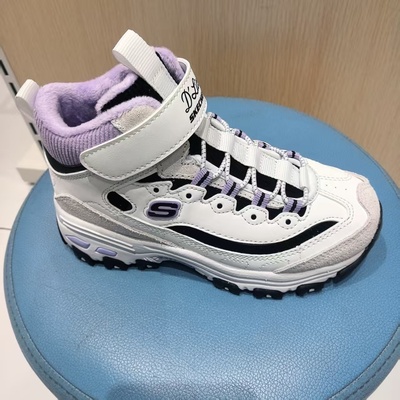 null-秋-SKECHERS GIRLS 魔术贴加绒棉靴319255L