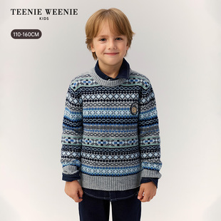 TeenieWeenie Kids小熊童装 男童 圆领套头毛衣