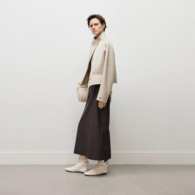 MM麦檬 设计感 双面呢大衣外套女5EA170471