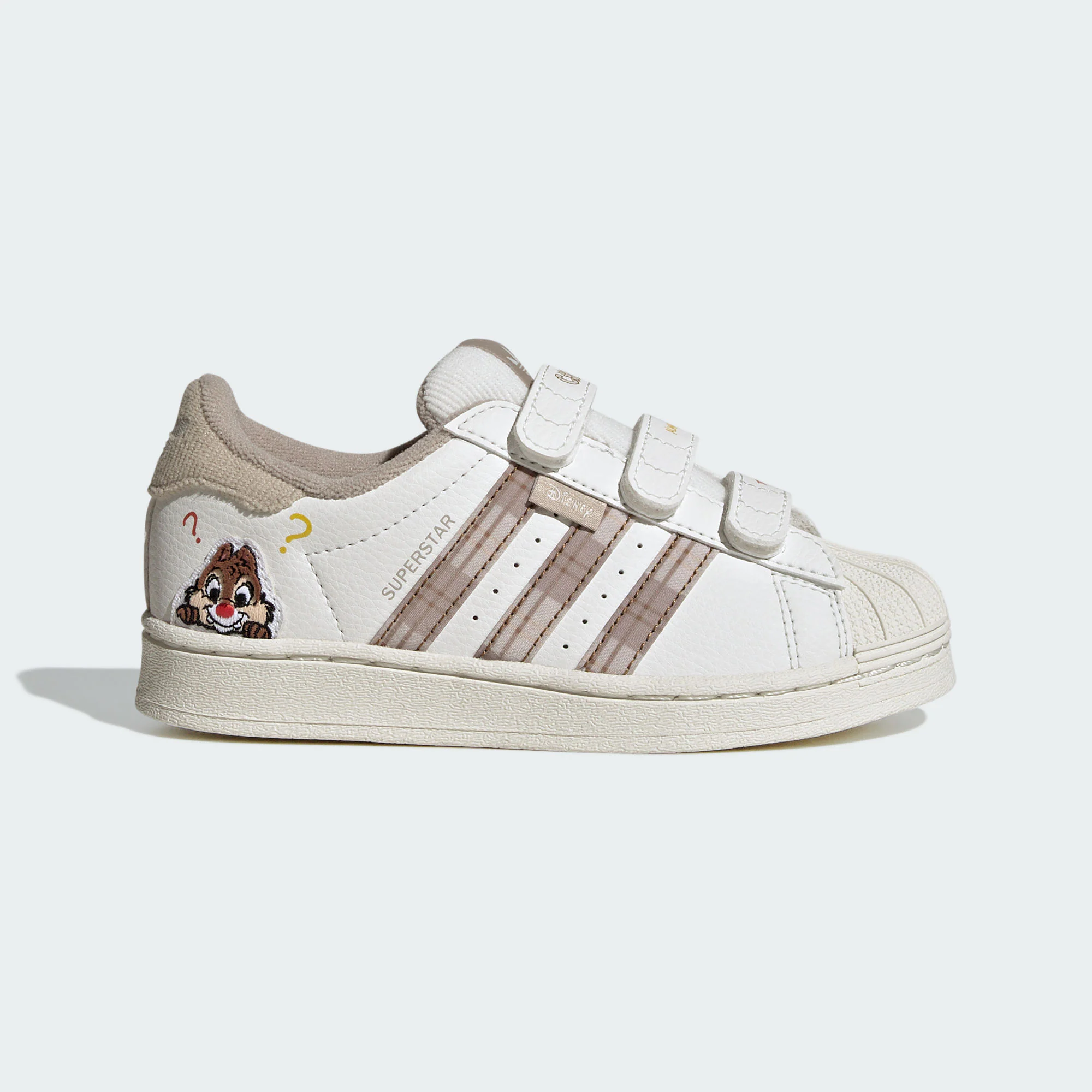 Adidas kids男女小童迪士尼联名款贝壳头运动板鞋小白鞋IH3499