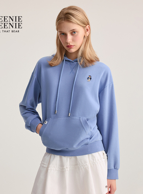 TeenieWeenie小熊女装卫衣宽松舒适多色休闲连帽上衣TTMW254902E