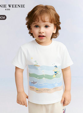 TeenieWeenie Kids小熊童装26年夏男宝宝萌趣凉感T恤T0RA262406A