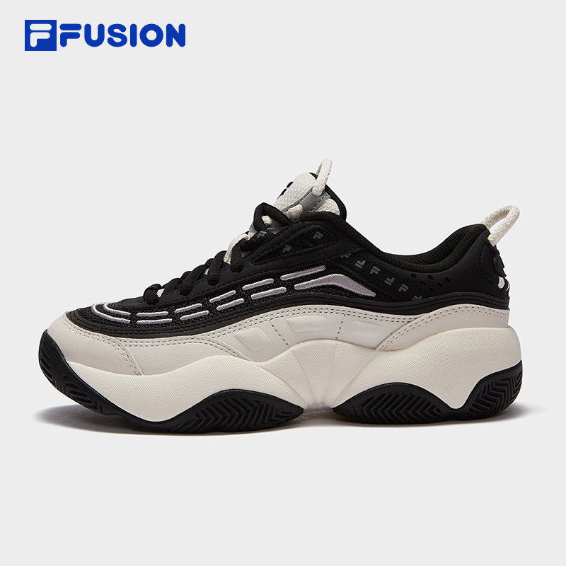 FILA FUSION 斐乐潮牌FIRE火焰鞋女复古篮球鞋老爹鞋T12W443217B