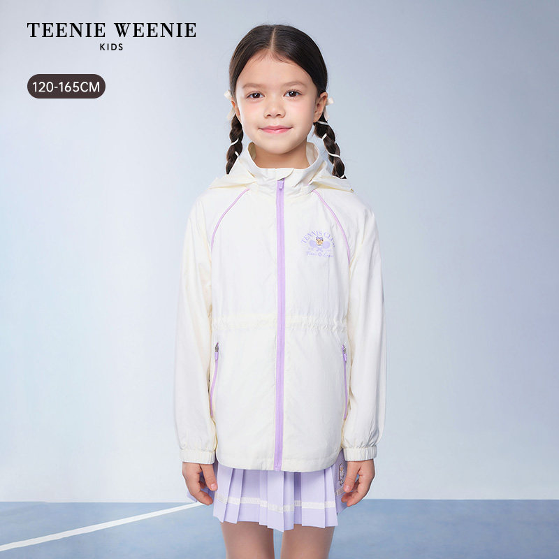 TeenieWeenie Kids小熊童装 女童休闲风连帽长袖外套