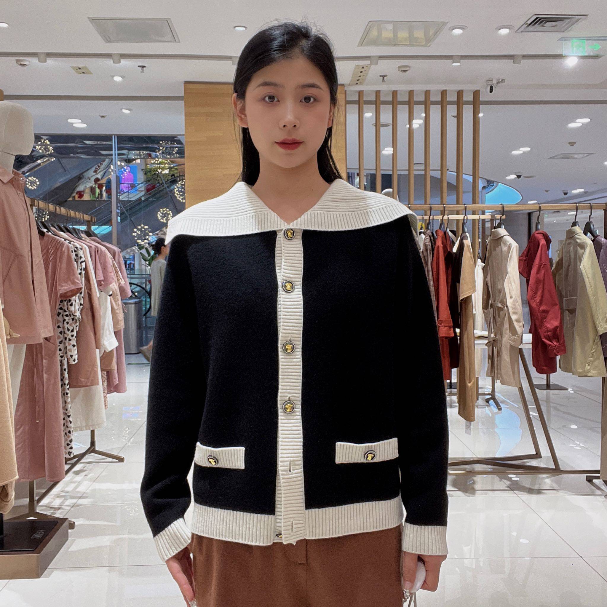 菲姿 女士温柔休闲摸毛针织衫F3W810