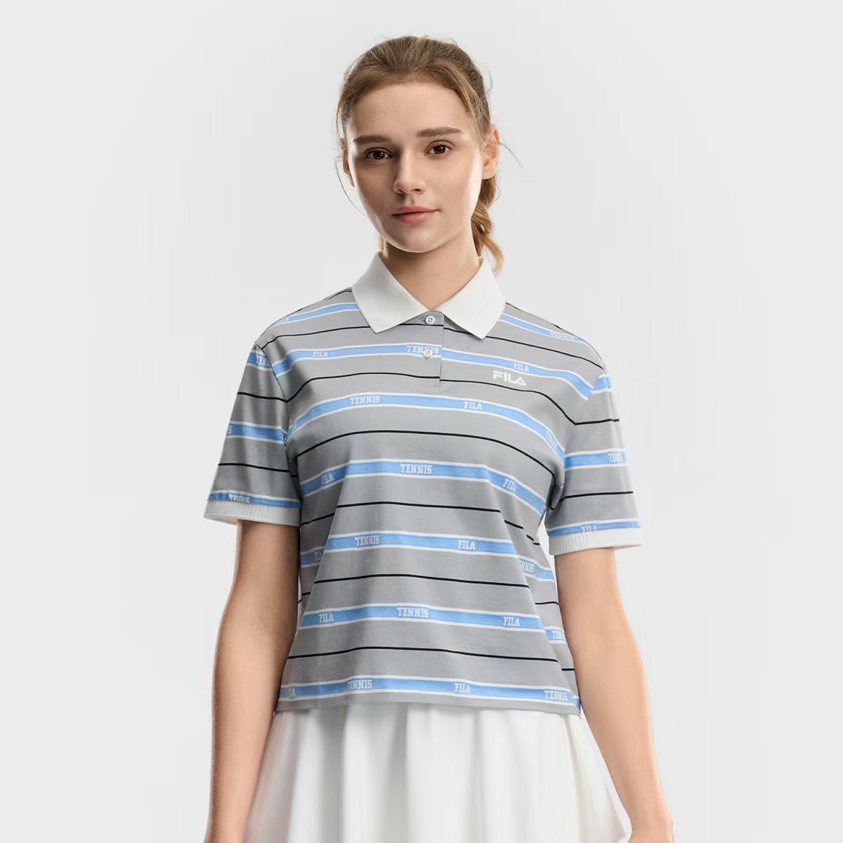 FILA 女士网球系列针织短袖衫A11W623129F