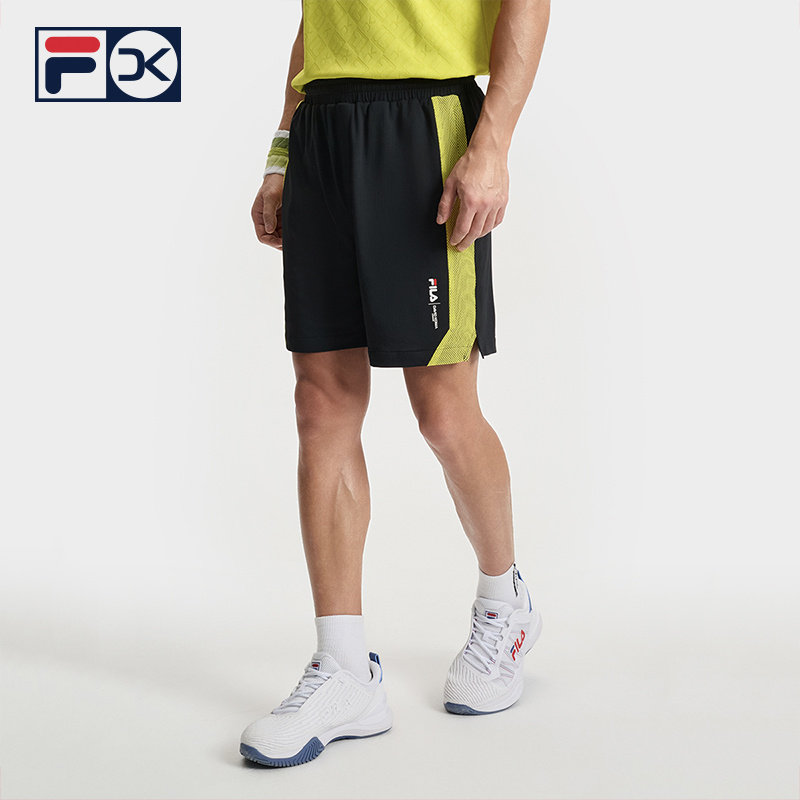 FILA 斐乐官方男士针织五分裤2025夏季新款短裤A11M523606F