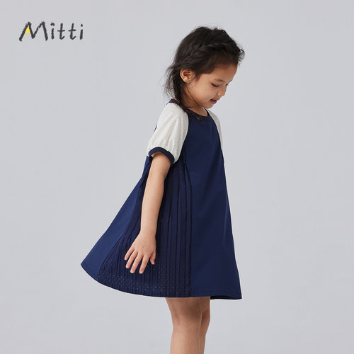 Mitti女童童装短袖连衣裙MW43018209