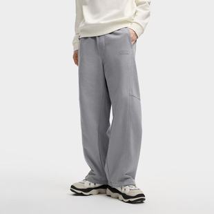 斐乐官方男士 休闲直筒裤 针织长裤 新款 F11M549604F 2025冬季 FILA