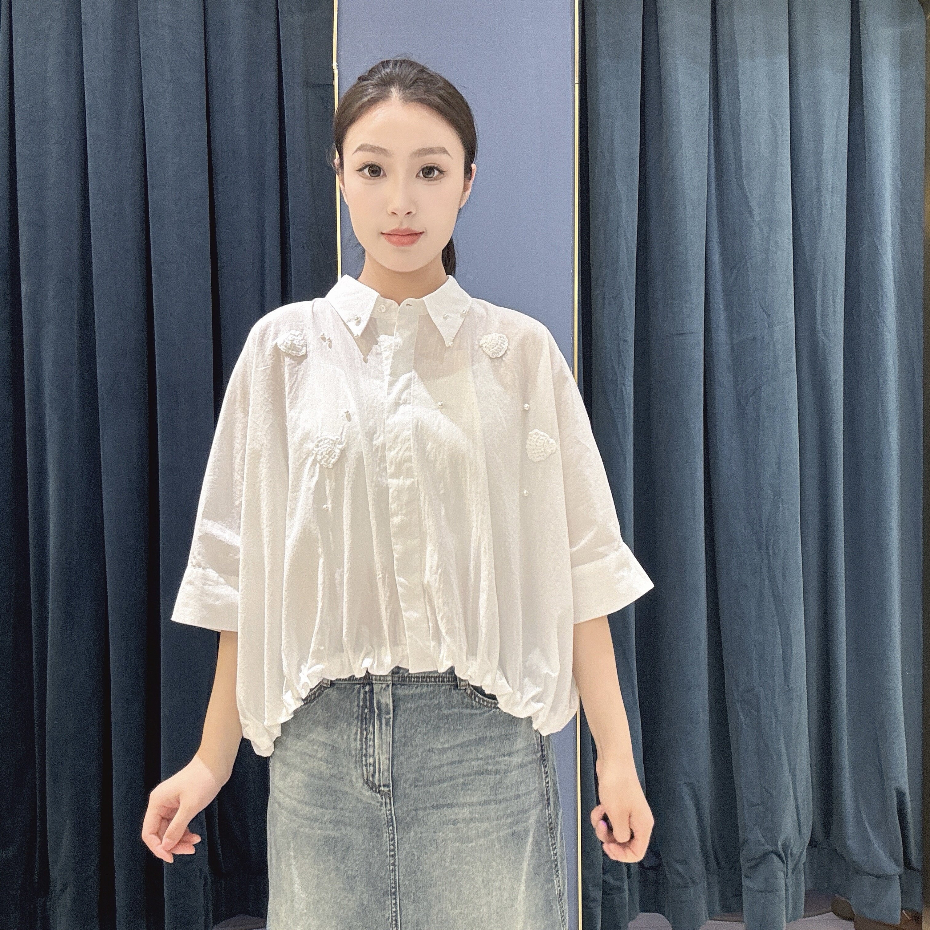 谜底女士简约时尚衬衫衬衣262MC0650