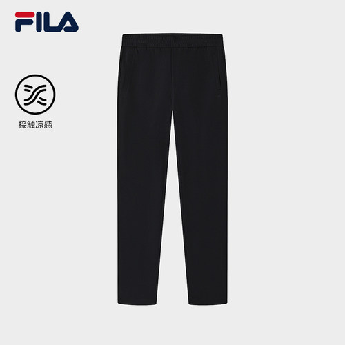 FILA 斐乐官方女士针织长裤2025夏新款简约休闲直口裤F11W523605F