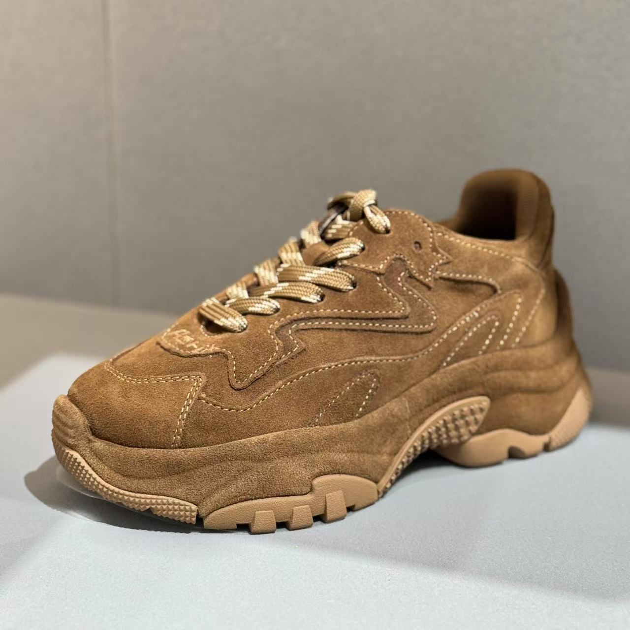 ASH老爹鞋秋季欣款ADDICT珍皮厚底曾高运动休闲鞋潮老爹鞋