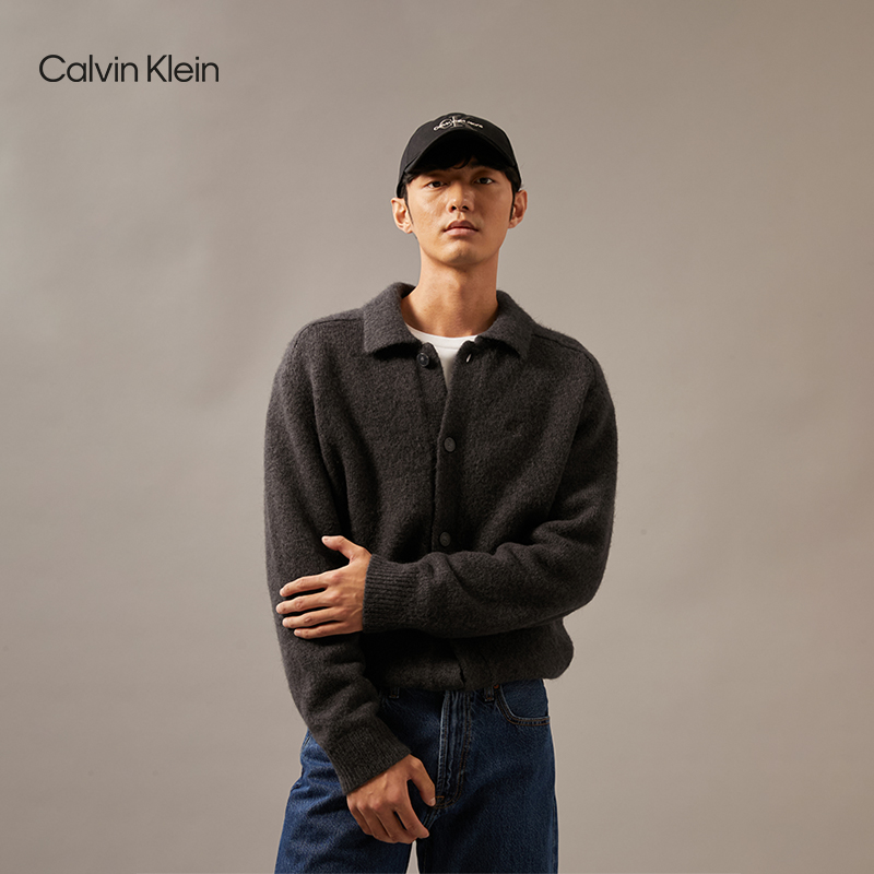 CK Jeans24秋季男女同款刺绣弯檐鸭舌帽棒球帽礼物4G5040G