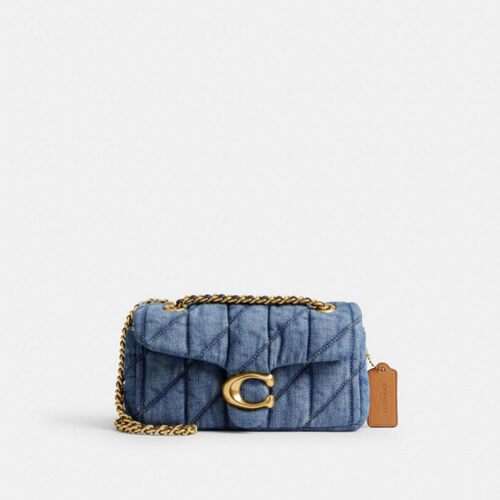 COACH/蔻驰女士经典标志丹宁 绗缝 TABBY 20 单肩包 CR701