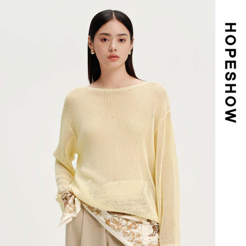 HOPESHOW红袖针织衫89126090123