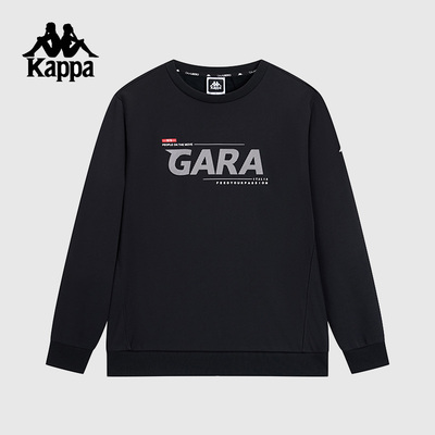 Kappa卡帕男装2024冬季运动休闲加绒圆领保暖卫衣K0E72WT43