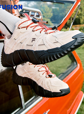 脊骨鞋2秋冬版丨FILA FUSION斐乐潮牌女鞋2025老爹鞋T12W541506F