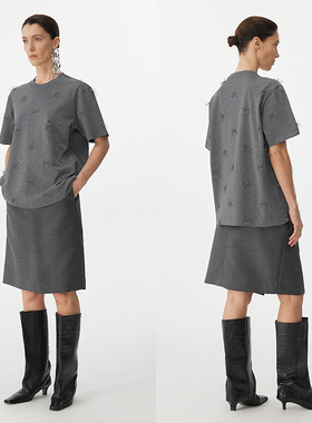 江南布衣女士简约时尚短袖T恤5P3114170