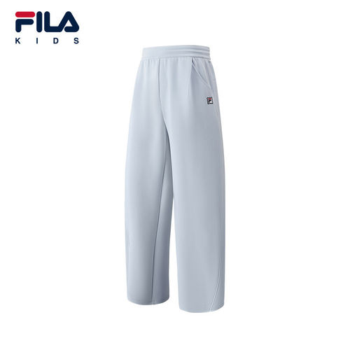 FILA KIDS斐乐童装女大童长裤2026秋季针织弯刀裤子K12G633611