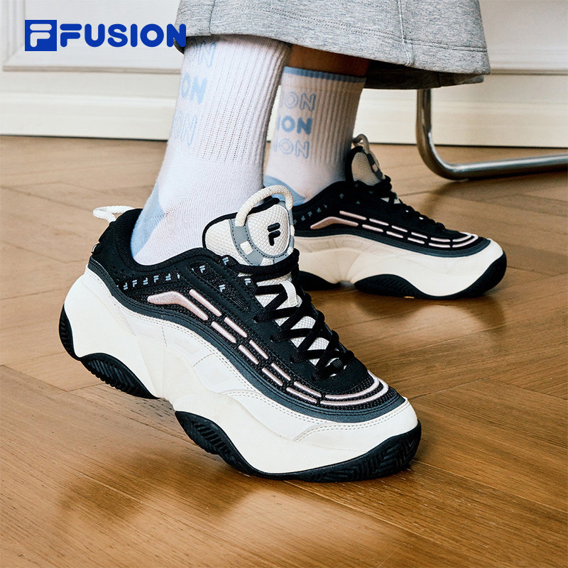 FILA FUSION 斐乐潮牌FIRE复古篮球鞋2024冬运动鞋T12W443217F
