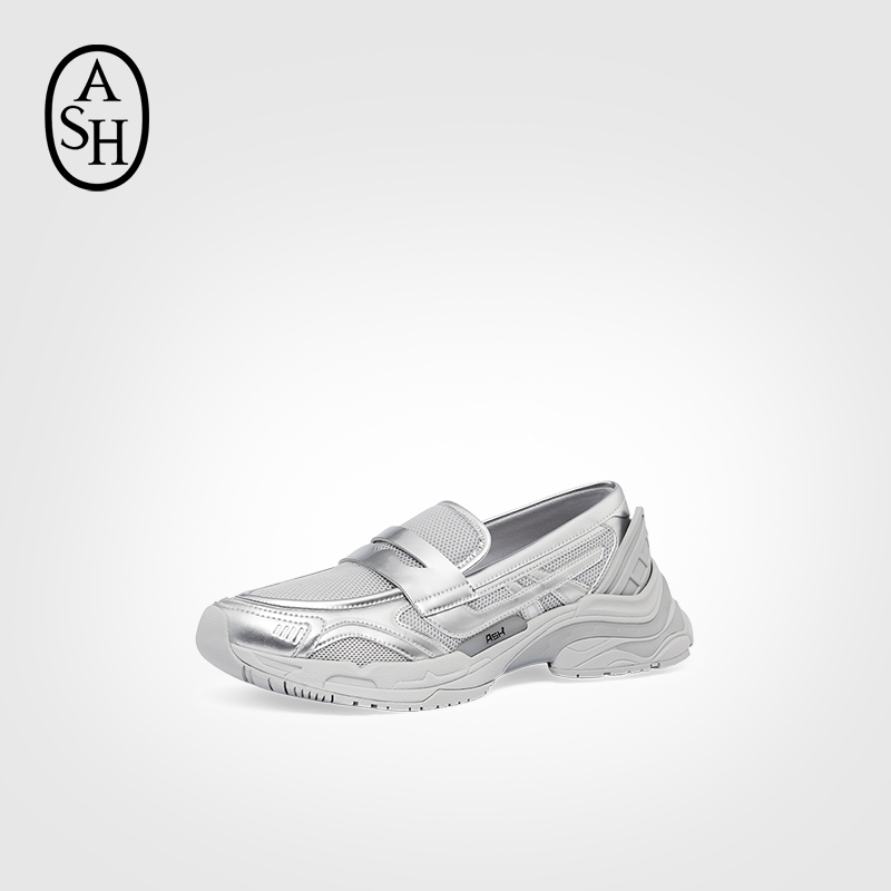 ASH女鞋2025春季ROMIE BIS真皮乐福鞋女厚底休闲鞋AP140B40049