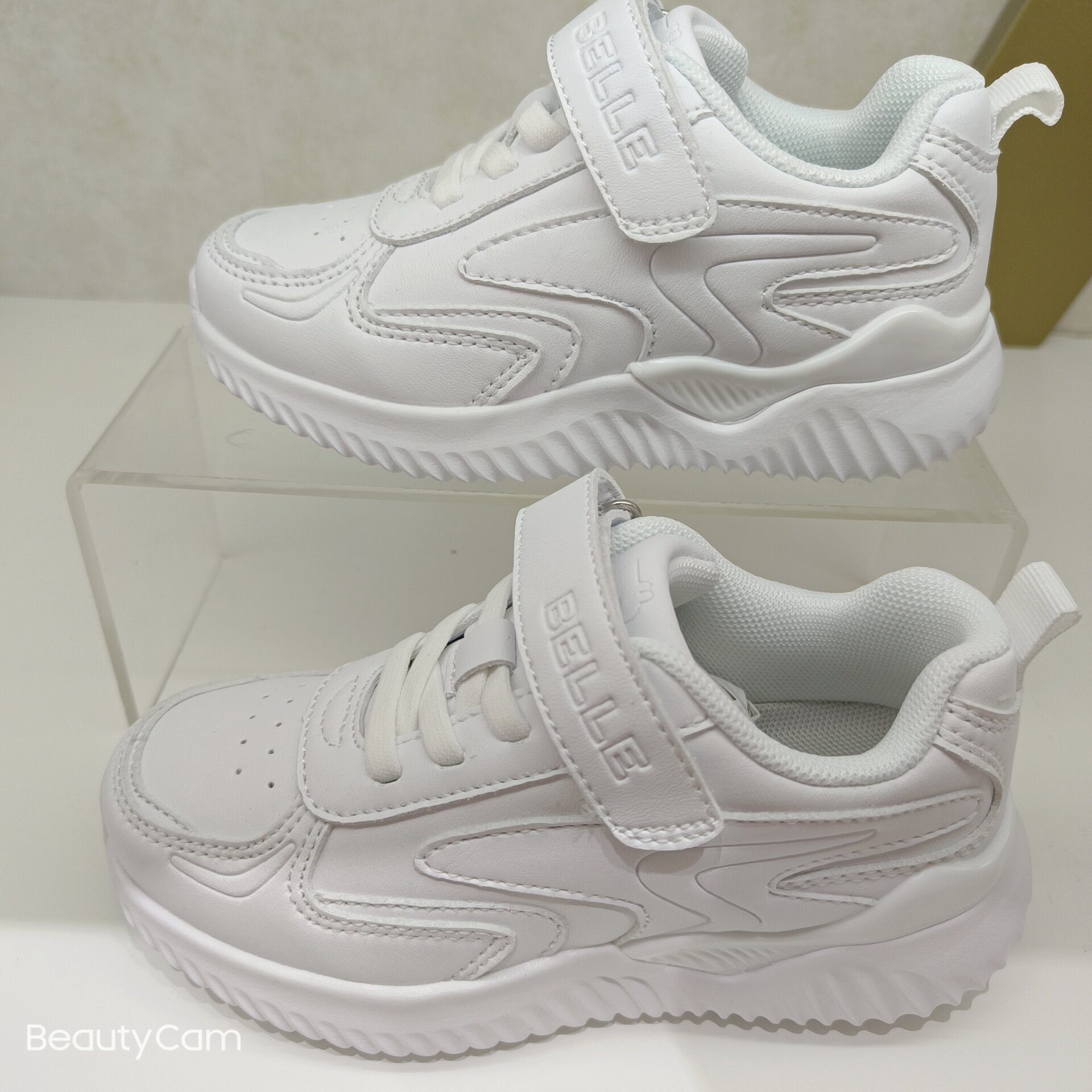 百丽 经典款男女小白鞋中大童运动鞋ER6160(偏小)