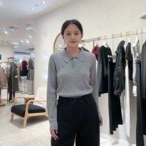 伊芙丽女士简约时尚针织衫1F8131981S-H