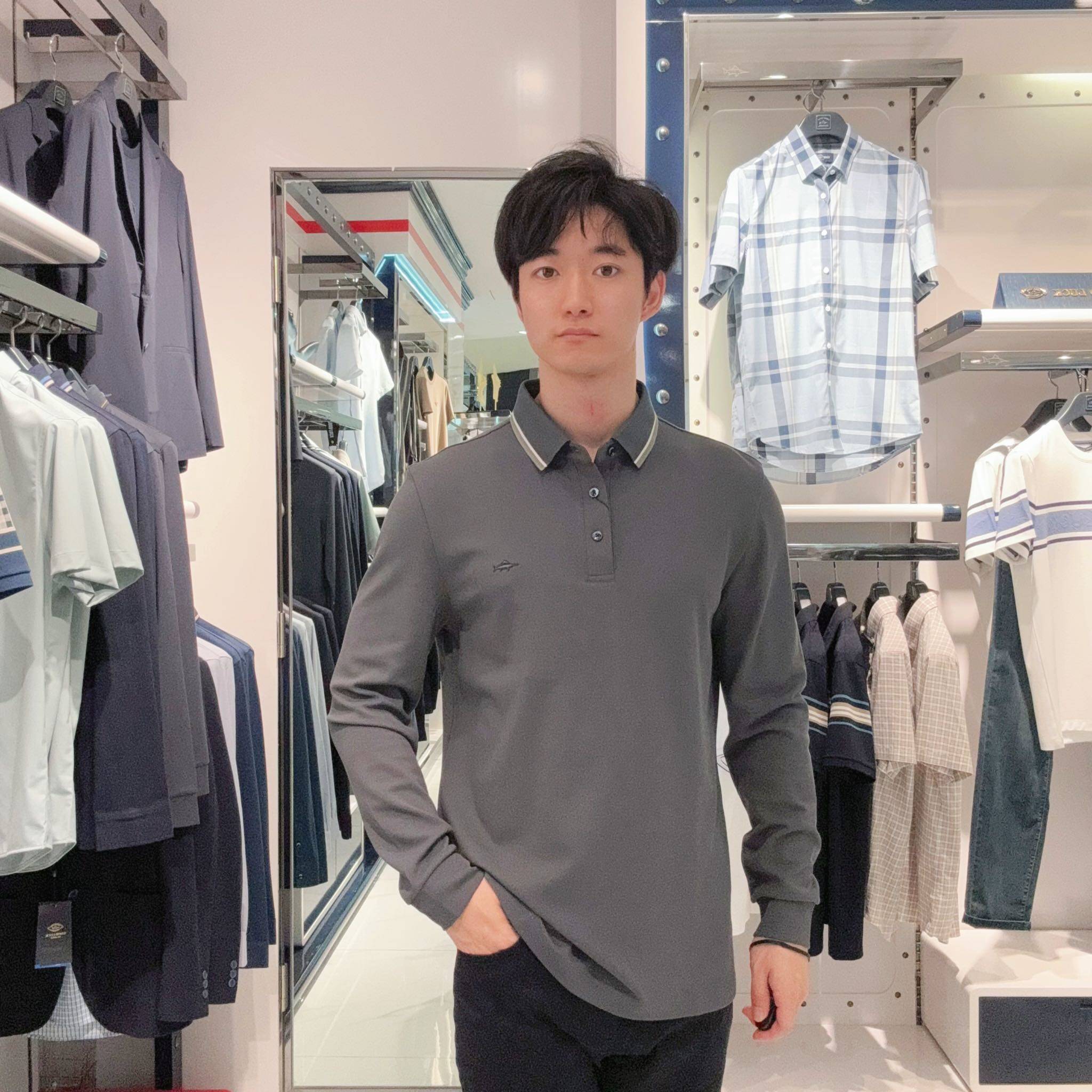 德鲨男士简约时尚T恤LR42510